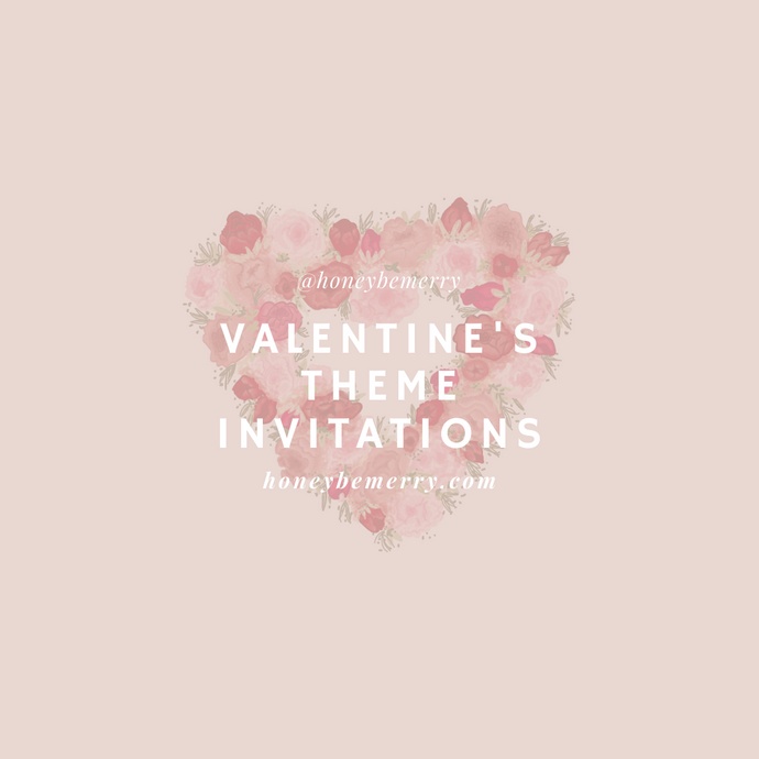 Valentines Theme Party Invitations